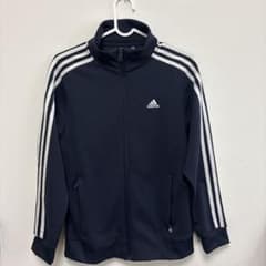 【値下げしました】adidas トラックジャケット　ネイビーのサムネイル