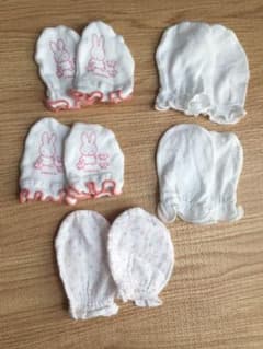 ベビー ミトン　5組セットのサムネイル