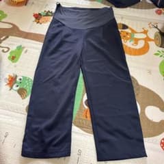マタニティパンツ ワイドパンツ グレイッシュネイビーのサムネイル