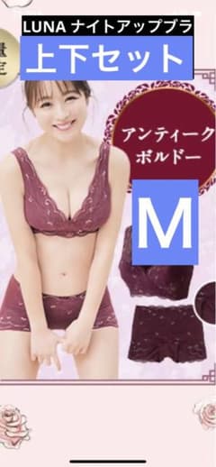 2セット　LUNA ルーナナチュラルアップナイトブラ　上下セットMのサムネイル