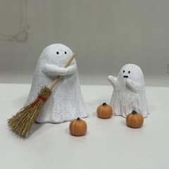 ハロウィン オブジェ3点セット オバケ カボチャ 足プラ　ナチュラルキッチン