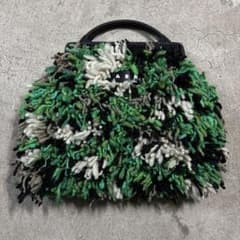 MARNI マーケット ウーリー クロシェ バッグ　緑　タグあり MARNI マーケット ウーリー クロシェ バッグ 緑 タグあり - メルカリ