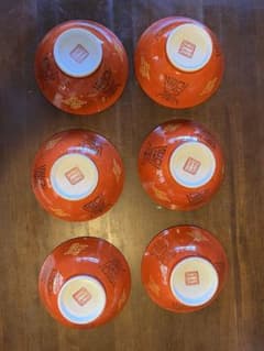 ラーメン鉢 ラーメン どんぶり 8個 中華そば 昭和レトロ 龍 大清乾隆年