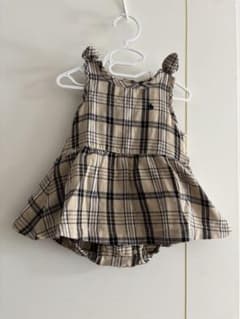ベビー ロンパース POLO Babyチェック柄 ワンピース風 80cmのサムネイル