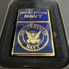 Zippo United States Navy ゴールド ライターのサムネイル