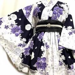 R⑥浴衣ドレス 地雷系 量産型 姫ギャル ロリータ 大人 ♡帯付き