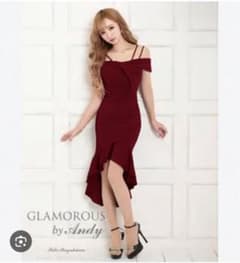 GLAMOROUS by Andy ドレス ボルドー Sサイズのサムネイル