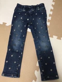 110くらい ギャップ デニム パンツ 水玉のサムネイル
