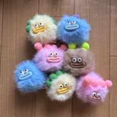 ふわふわ マスコット 7点セット ヘアクリップ 【まとめ売り】のサムネイル