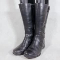 ECCO エコー GORE-TEX 本革 ロングブーツ 36 黒 ゴアテックス