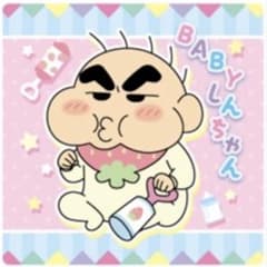 [01/N] 신품 크레용 신짱 [BABY 신짱] 초코비 씰 1 장