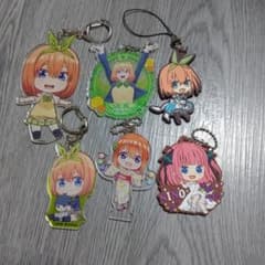 五等分の花嫁 アクリルキーホルダー ラバーストラップ 5点セット