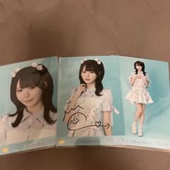 ≒JOY ニアジョイ 市原愛弓 サマーツインテール 直筆 生写真 コンプのサムネイル