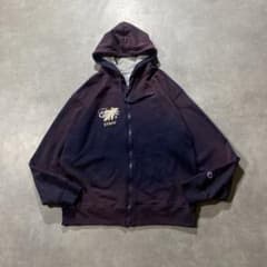鬼フェード grungeグランジ champion ジップパーカ ナス紺 XXL - メルカリ