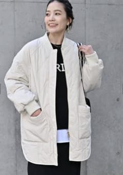 【美品】b.c stockリブ付き中綿ブルゾンのサムネイル