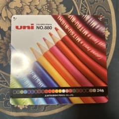三菱鉛筆 uni 色鉛筆 NO.880 24色セットのサムネイル