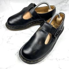 希少/英国製】ドクターマーチン メリージェーン UK5 24 POLLEY 黒