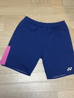 YONEX ネイビー ピンク アクセント ハーフパンツ　日本代表　oサイズ YONEX ネイビー ピンク アクセント ハーフパンツ 日本代表 oサイズ