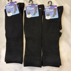 キッズ ハイソックス 黒 16-18cm 3足セット　フォーマル　七.五.三