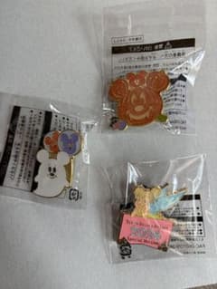 ディズニーハロウィンピンバッジ3個セットのサムネイル