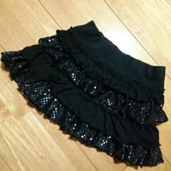 専用  140㎝ 黒フリルスカートのサムネイル