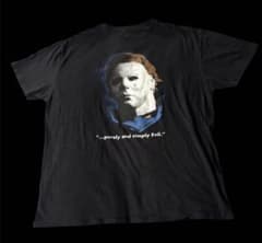 【公式】ハロウィン マイケルマイヤーズ 映画Tシャツ XL 黒 ムービーT