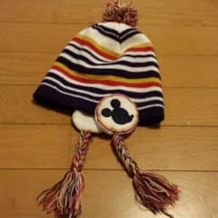 ミッキー♡ポンポン付きニット帽のサムネイル