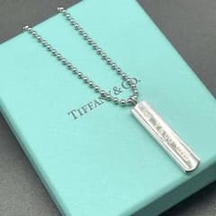 美品✨ティファニー ナローバー チェーンネックレス シルバー925 50cm