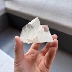 極透明】インド産 サマディクォーツ クラスター 187g マニカラン水晶