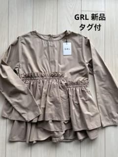 GRL 新品タグ付　ベージュ　アシンメトリー　ブラウス　チュニックのサムネイル