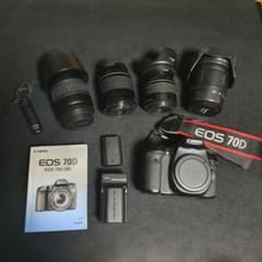 Canon EOS 70D(W) ボディ レンズ フルセット 望遠 一眼レフのサムネイル
