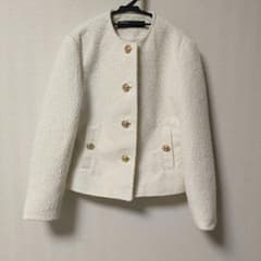 ZARA ツイードジャケット ホワイト XSのサムネイル