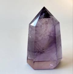 美極濃紫 アメジスト 六角柱 ポイント 天然石 - メルカリ