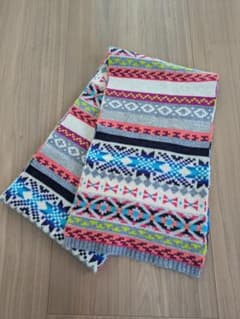 GAP フェアアイル柄 ニットマフラー マルチカラーのサムネイル