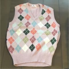ニットベスト  制服にも！のサムネイル