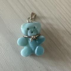 ラリマー クマ型 ペンダントトップ チャーム ラリマー クマ型 ペンダントトップ チャーム - メルカリ