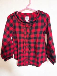 baby GAP ベビーギャップ チェック柄 長袖ブラウス 105cm 4歳のサムネイル