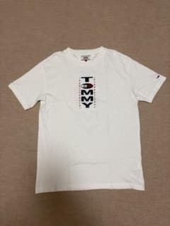 TOMMY JEANS ロゴTシャツ バックプリント 両面ロゴ ホワイト Mのサムネイル