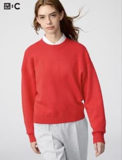UNIQLO スムースコットンクルーネックセーターのサムネイル
