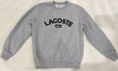 【LACOSTE ラコステ】グレー クルーネック スウェット　Sサイズのサムネイル