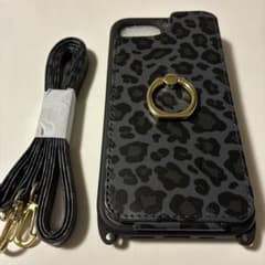 レオパード柄 iPhone17e ケース ストラップ付きのサムネイル