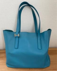 HIROFUトートバッグ ハンドバッグ ブルーのサムネイル