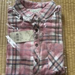 earth music&ecology チェックシャツ レッド Mのサムネイル
