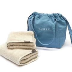 (新品)THREEサマーギフトノベルティ タオル&ハンドバッグ(非売品)のサムネイル