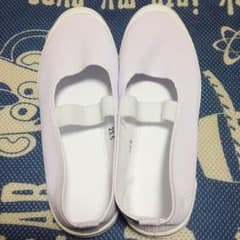 新品☆上履き 23.5 ビニール スクールキャンバスシューズのサムネイル