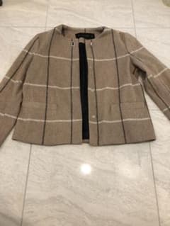 【rm様専用】ZARA BASIC チェック柄ジャケット ＋ツイードワンピースのサムネイル