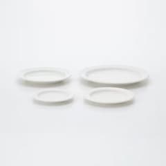 無印良品 磁器 プレート 白釉 約直径１７.５×１.５cmのサムネイル
