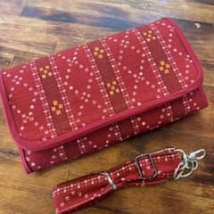 ミンサー柄 やりくり長財布(ショルダー付) - メルカリ
