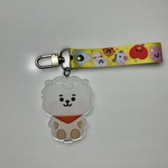 BT21 RJ 아크릴 키링 스트랩 첨부 알파카 상처 있음