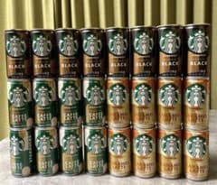 スタバ 缶コーヒー カフェラテ ブラック キャラメルラテ まとめ売り 得24本セット】スターバックス缶コーヒー カフェラテ、キャラメルラテ